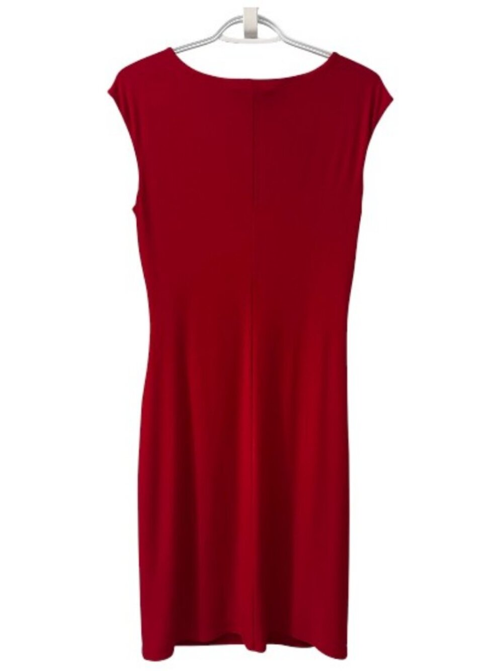 Lauren Ralph Lauren cowl neck sheath dress red women's size 10 - Picture 4 of 5